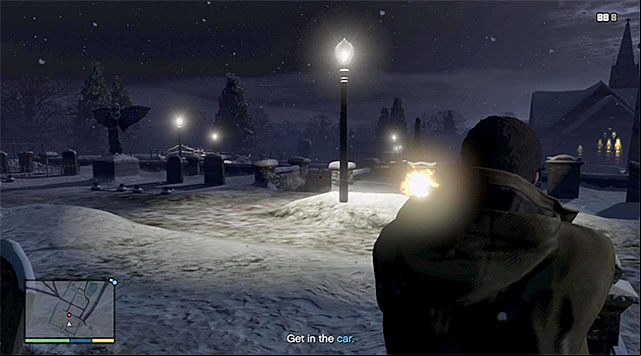 Keep hiding behind tombstones and walls - GTA 5: Bury the Hatchet walkthrough - Main missions - GTA 5 Guide