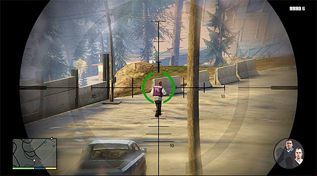 Target and eliminate the enemies from a safe distance - GTA 5: Lamar Down walkthrough - Main missions - GTA 5 Guide
