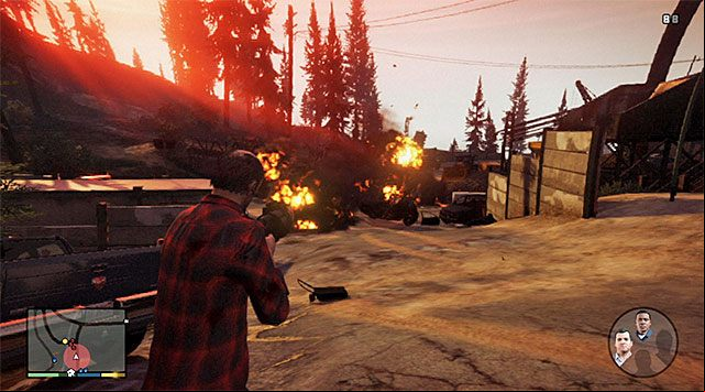 Blow up the gangsters cars - GTA 5: Lamar Down walkthrough - Main missions - GTA 5 Guide