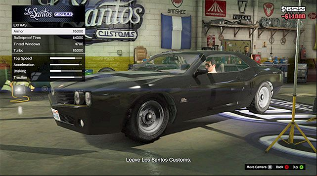 The basic modifications cost 11 thousand dollars - GTA 5: Gauntlet, Mission Row walkthrough - Main missions - GTA 5 Guide