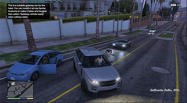 The example of a vehicle that can be used for the heist - GTA 5: Getaway Vehicle 3 walkthrough - Main missions - GTA 5 Guide