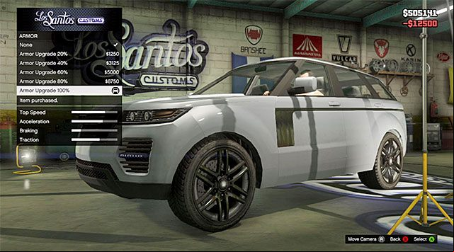 If you want to, you may purchase a better armor - GTA 5: Getaway Vehicle 3 walkthrough - Main missions - GTA 5 Guide