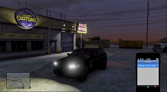 Regardless of whether you have decided to make the upgrades or not, you need to Lester - GTA 5: Getaway Vehicle 3 walkthrough - Main missions - GTA 5 Guide