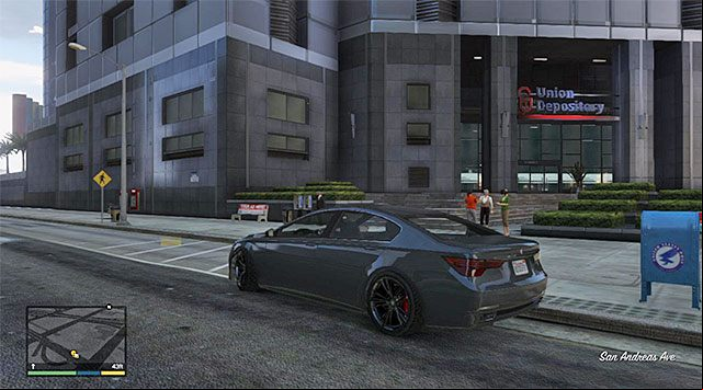 The banks main entrance - GTA 5: The Big Score 2, the Obvious variant walkthrough - Main missions - GTA 5 Guide