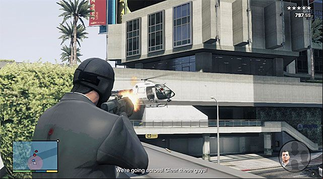 Keep destroying the enemy choppers - GTA 5: The Big Score 2, the Obvious variant walkthrough - Main missions - GTA 5 Guide