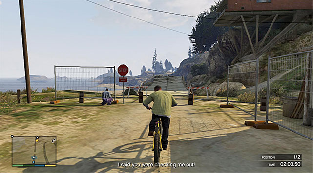 The second part to the triathlon is a mountain bike race - GTA 5: Exercising Demons - Franklin - Strangers and Freaks missions - GTA 5 Guide