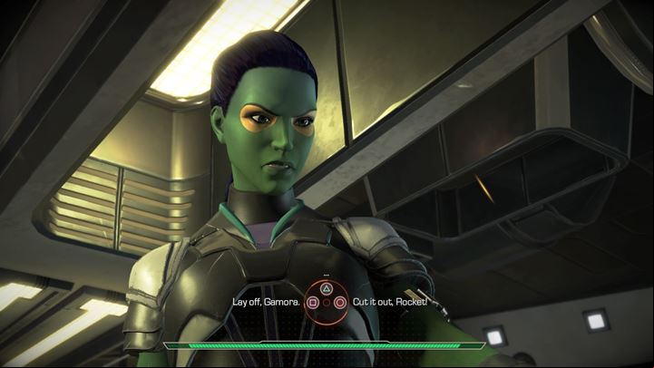 Your answer sets off an argument starring Ratchet and Gamora - Back on the ship | Episode 1 - Tangled Up in Blue - Episode 1 - Tangled Up in Blue - Marvels Guardians of the Galaxy: The Telltale Series Game Guide