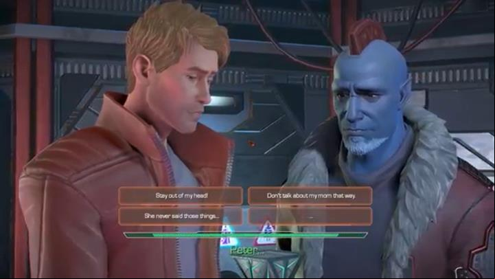 Dialog options - Chapter 2 - Creatures of the Night | Episode 2 - Under Pressure - Episode 2 - Under Pressure - Marvels Guardians of the Galaxy: The Telltale Series Game Guide