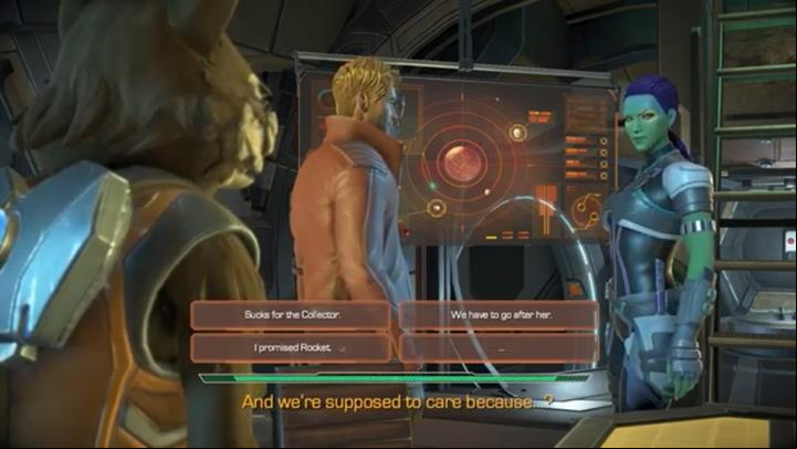 After the conversation, you will arrive at the ship - Chapter 2 - Creatures of the Night | Episode 2 - Under Pressure - Episode 2 - Under Pressure - Marvels Guardians of the Galaxy: The Telltale Series Game Guide