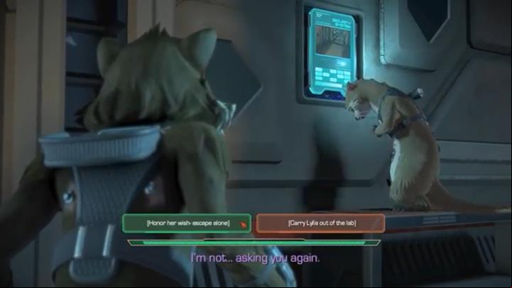 At this point, you have to make the second important choice in this episode - Chapter 3 - Every Picture Tells a Story | Episode 2 - Under Pressure - Episode 2 - Under Pressure - Marvels Guardians of the Galaxy: The Telltale Series Game Guide