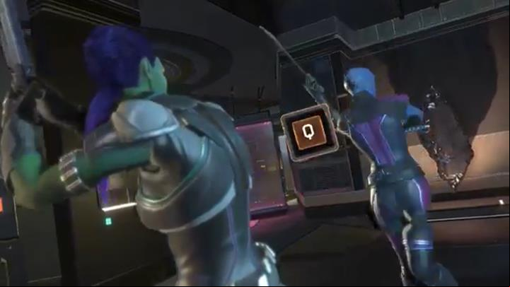 When you start the action sequence, press the buttons displayed on the screen - Chapter 4 - Too Fast For Love | Episode 2 - Under Pressure - Episode 2 - Under Pressure - Marvels Guardians of the Galaxy: The Telltale Series Game Guide