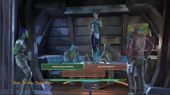Dialog options - Chapter 5 - Blood on the Tracks | Episode 3 - More Than a Feeling - Episode 3 - More Than a Feeling - Marvels Guardians of the Galaxy: The Telltale Series Game Guide