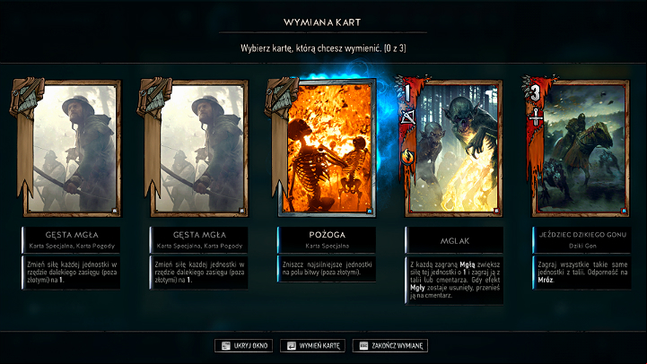 After youve chosen a deck and found an opponent, the so-called Mulligan, which is drawing cards for the game, starts - Course of The Game | Gameplay Basics - Gameplay Basics - Gwent: The Witcher Card Game Guide