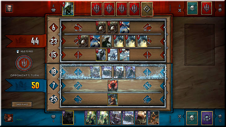 After Mulligan, the actual game starts - Course of The Game | Gameplay Basics - Gameplay Basics - Gwent: The Witcher Card Game Guide
