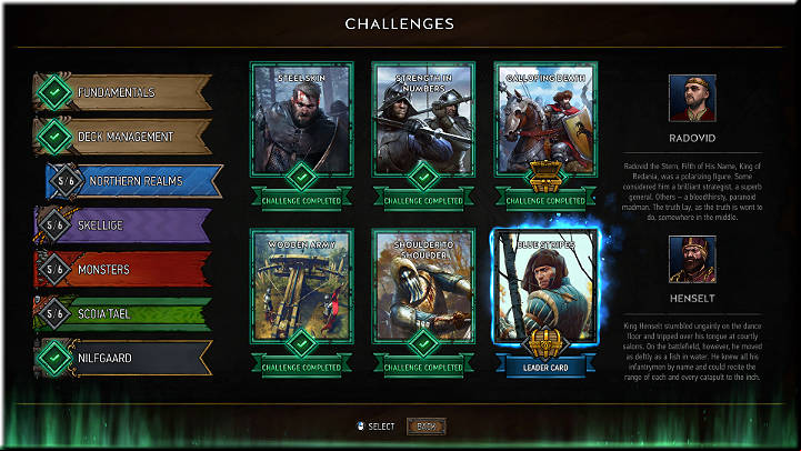 In this mode, the player can play the tutorial, which explains the gameplay basics very well - Main Menu and Game Modes | Gameplay Basics - Gameplay Basics - Gwent: The Witcher Card Game Guide