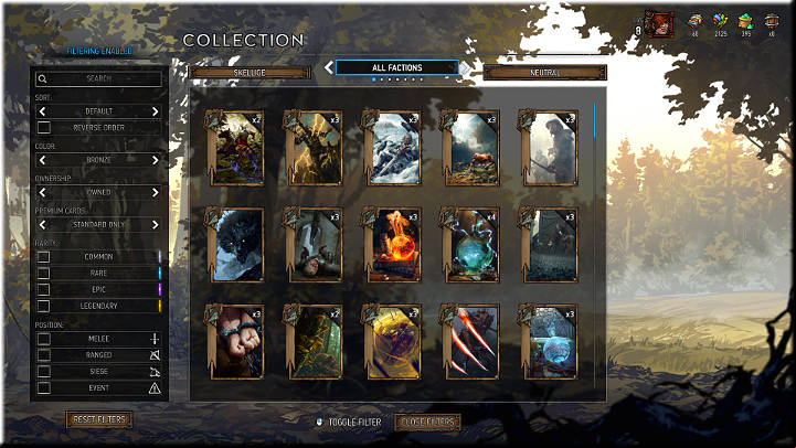Bronze cards are the most common ones and also the most numerable in any deck - Card Groups | Card Types - Card Types - Gwent: The Witcher Card Game Guide