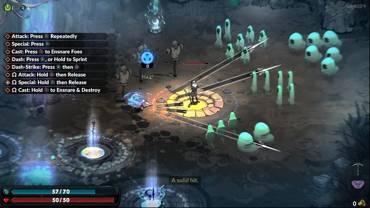 Each of Melinoe's three basic offensive moves - attack, special, and cast - has a special Omega variation, which you can trigger by holding down the button assigned to a given move - Hades 2: Tips and tricks - Basics - Hades 2 Guide