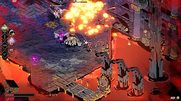 The bow may cause you some trouble in its default form because this weapon does not allow for aggressive gameplay, unlike most weapons for close-combat - Hades: Heart-Seeking Bow - In-game weapons - Hades Guide