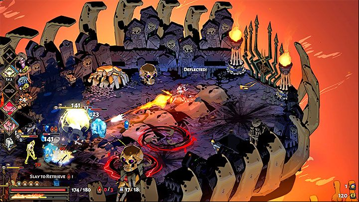 In Asphodel, you go to the next chambers moving on floating platforms, while the general rules are the same -you have to defeat the opponents (if they appear in a given area) and choose the exit based on the symbols - Hades: Asphodel - Lands / biomes - Hades Guide