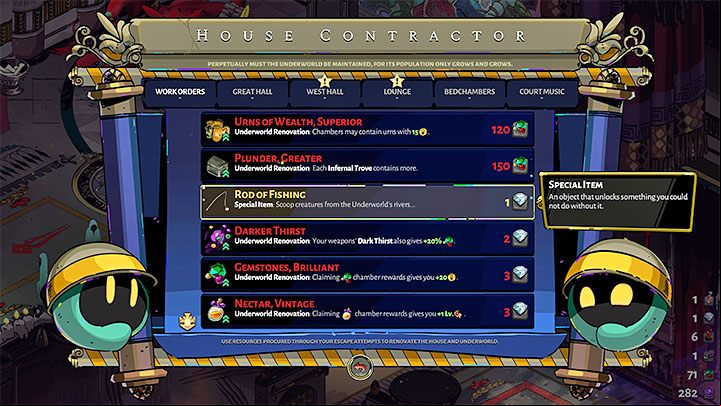 Fishing is not available from the very beginning of the game - Hades: Fishing - how to unlock? - FAQ - Hades Guide