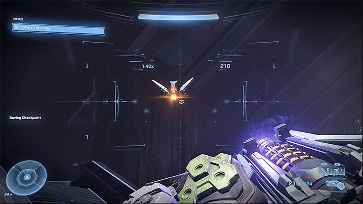 Finally, you will reach the location where you will meet first Sentinels - the flying machines - Halo Infinite: Nexus - walkthrough - Main missions - Halo Infinite Guide