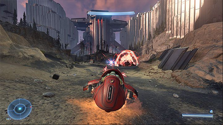 At the final stage of your journey, you will encounter an enemy tank - Halo Infinite: The Road - walkthrough - Main missions - Halo Infinite Guide