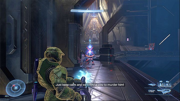 Heading forward, in addition to the aforementioned sentinels, beware of the enemies operating stationary guns - Halo Infinite: Silent Auditorium - walkthrough - Main missions - Halo Infinite Guide