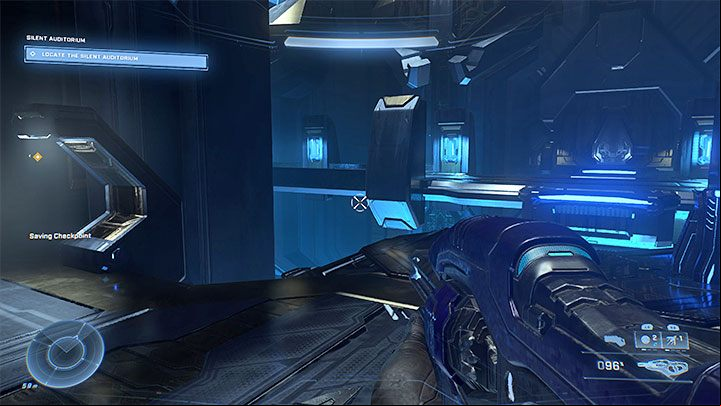 You will reach the place from the screenshot where the bridge expands manually - Halo Infinite: Silent Auditorium - walkthrough - Main missions - Halo Infinite Guide
