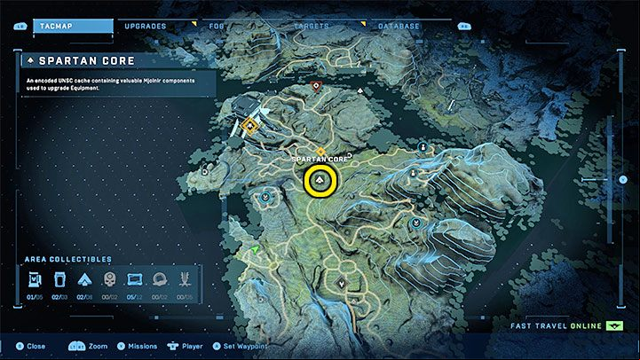 The core is located to the east of the FOB Foxtrot, in a place where there is also a red Banished capsule - Halo Infinite: FOB bases and single secrets (Lockdown) - all skulls, audio logs - Lockdown - Halo Infinite Guide