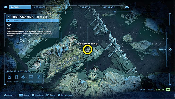 The tower is next to the eastern AA gun - Halo Infinite: Propaganda towers (Graveyards) - Graveyards - Halo Infinite Guide