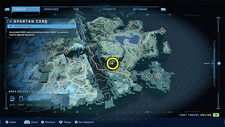 The core is in the eastern part of the region - Halo Infinite: Mjolnir Armory and Spartan Cores (Reformation) - Reformation - Halo Infinite Guide