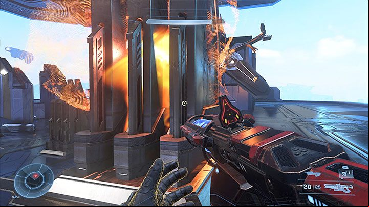 Adjutant Resolution is not a very difficult boss - the drone is slow - Halo Infinite: Adjutant Resolution - boss how to defeat? - Bosses - Halo Infinite Guide