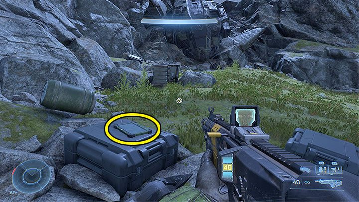 The audio log is at the top of the mountain where the marker of Foxhound Squad is - Halo Infinite: Reverie Category - all Spartan Audio Logs - Spartan audio recordings - Halo Infinite Guide