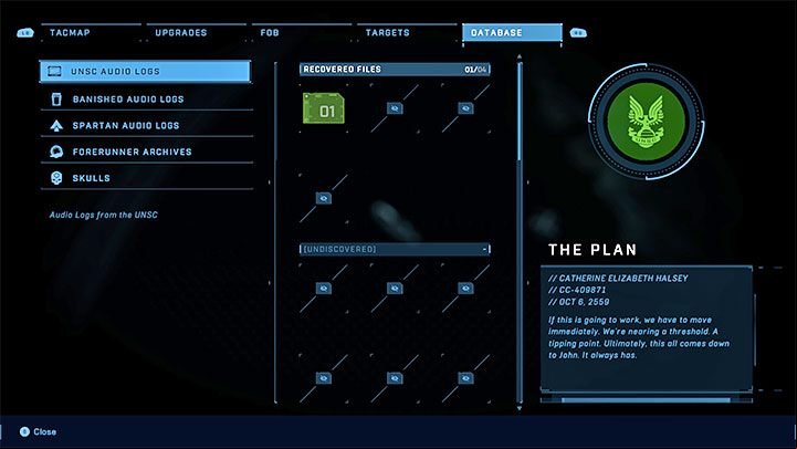 The basic types of secrets in Halo Infinite are located in the Database tab - Halo Infinite: Secrets - list of all and basic information - Secrets & Collectibles - Halo Infinite Guide