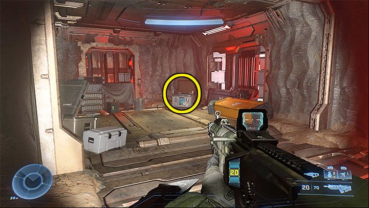 Explore the newly unlocked tunnel to reach the location with the Spartan Core - Halo Infinite: Armory of Reckoning (Connections) - collectibles, Spartan Cores, Audio Logs - s - Halo Infinite Guide