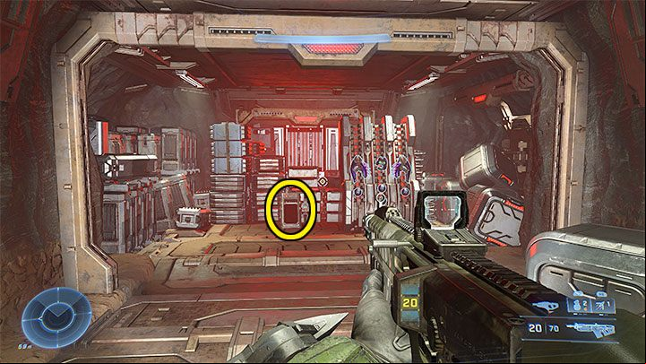 In the newly unlocked area, you will find the audio log next to the weapon rack - Halo Infinite: Armory of Reckoning (Connections) - collectibles, Spartan Cores, Audio Logs - s - Halo Infinite Guide