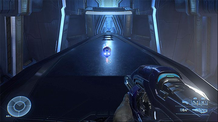 In the secret area climb onto the central structure to get the skull - Halo Infinite: Bandana, 5th skull (Silent Auditorium) - where to find? - Skulls - Halo Infinite Guide