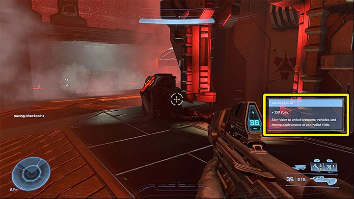 Once you complete a mission or activity that will give you Valor, you will see a notification about the acquired points (example in the picture) - Halo Infinite: Valor - how to obtain? - FAQ - Halo Infinite Guide