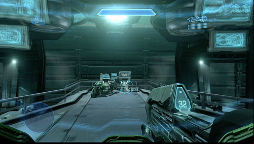 Here first enemy will attack - Get to the observation point - Dawn - Halo 4 - Game Guide and Walkthrough