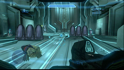 One of enemies (with the sword) drops armors active camouflage - pick it up - Get to the rallying point - Requiem - Halo 4 - Game Guide and Walkthrough