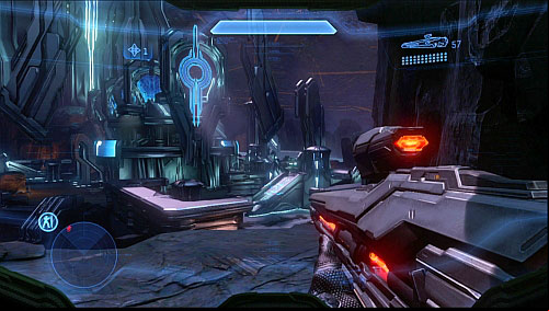 On the other side you find a place shown on the screen - itll be well protected - Terminal 2 - Forerunner - Halo 4 - Game Guide and Walkthrough