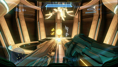 In corridor, follow guards wholl open doors for you - Deactivate molecular cannons - Reclaimer - Halo 4 - Game Guide and Walkthrough