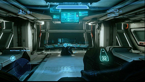 After destroying enemy vehicles, go to door on the other end of room - Composers weapon - Composer - Halo 4 - Game Guide and Walkthrough