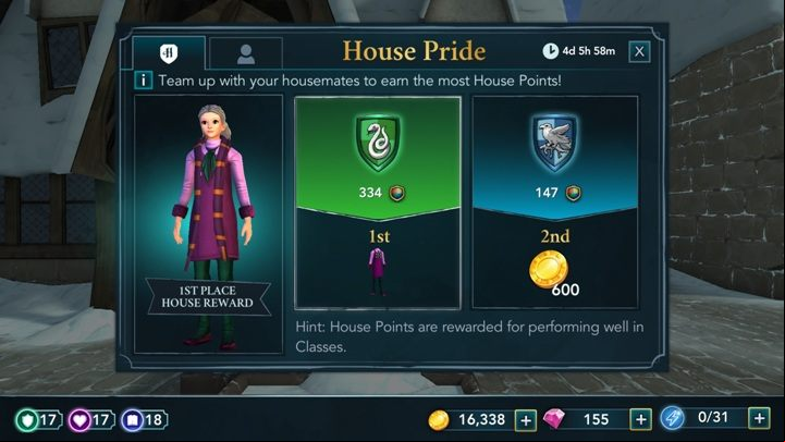 During special events, you can earn money, gems, as well as, special uniforms, which cannot be bought at any other place - Special events in Harry Potter: The Hogwarts Mystery - Basic tips - Harry Potter: The Hogwarts Mystery Game Guide