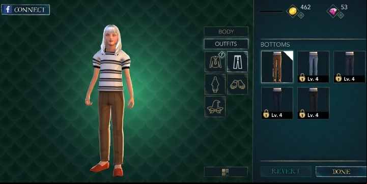 Colors or patterns cannot be changed - Character creation in Harry Potter The Hogwarts Mystery - Basic tips - Harry Potter: The Hogwarts Mystery Game Guide
