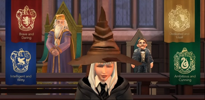 Choosing a house takes place during first minutes of Harry Potter: Hogwarts Mystery - Choosing the House in Harry Potter The Hogwarts Mystery - Basic tips - Harry Potter: The Hogwarts Mystery Game Guide