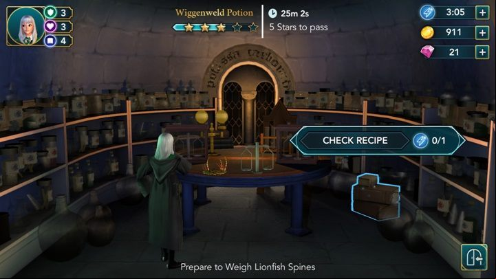 If you are going for a lesson, first regenerate your energy bar - Main and Side Quests in Harry Potter The Hogwarts Mystery - Quests and Events - Harry Potter: The Hogwarts Mystery Game Guide