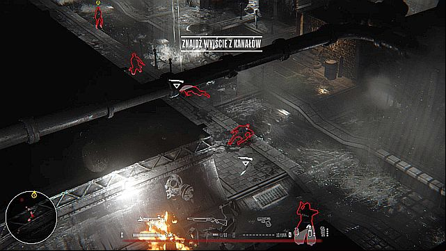 Use the range of vision your position gives you to eliminate the enemies without sustaining any injuries. - Mission 2 - Marina | Walkthrough - Walkthrough - Hatred Game Guide & Walkthrough
