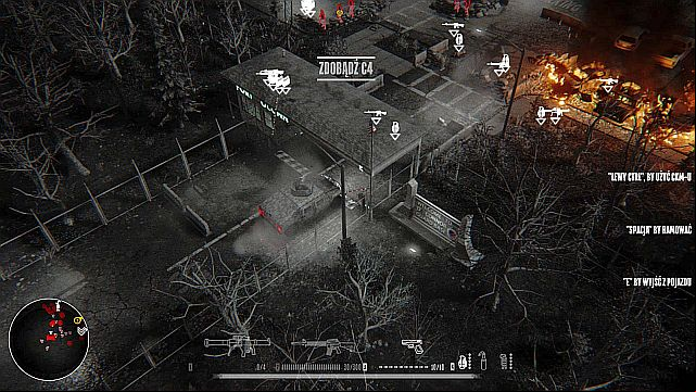 Eliminate the enemies one by one - driving through the gate will result in your death. - Mission 6 - Military Base | Walkthrough - Walkthrough - Hatred Game Guide & Walkthrough