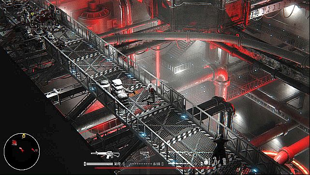 Places such as this one are perfect for player, because of the long vision range they give. - Mission 7 - Power Plant | Walkthrough - Walkthrough - Hatred Game Guide & Walkthrough